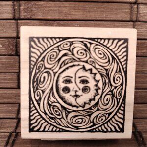 Inkadinkado Sun Moon Celestial Rubber Stamp 2018
